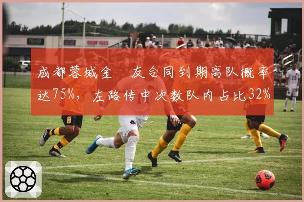 成都蓉城金敃友合同到期离队概率达75%，左路传中次数队内占比32%