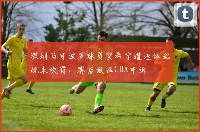 深圳马可波罗球员贺希宁遭违体犯规未吹罚，赛后致函CBA申诉